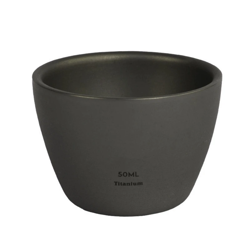 Outdoor Camping 50ml for TITANIUM Wine Water Tea Cup Portable Double-Wall Sake Whiskey Coffee Drinking Mug for Hiking Picnic
Outdoor Camping 50ml for TITANIUM Wine Water Tea Cup Portable Double-Wall Sake Whiskey Coffee Drinking Mug for Hiking Picnic