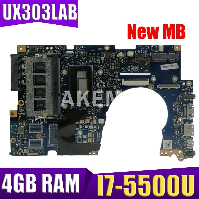 Akemy UX303LAB Laptop motherboard for ASUS UX303LA UX303LB UX303LN UX303LA UX303L U303L mainboard 4G RAM I7-5500U SR23W
Akemy UX303LAB Laptop motherboard for ASUS UX303LA UX303LB UX303LN UX303LA UX303L U303L mainboard 4G RAM I7-5500U SR23W