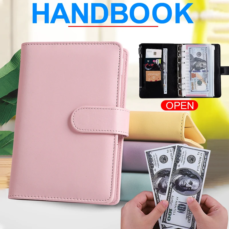 A6 PU Binder Budget Leather Planner Expense Budget Sheets Colorful Notebook Budget Envelopes Cash Wallet Binder Pockets
A6 PU Binder Budget Leather Planner Expense Budget Sheets Colorful Notebook Budget Envelopes Cash Wallet Binder Pockets