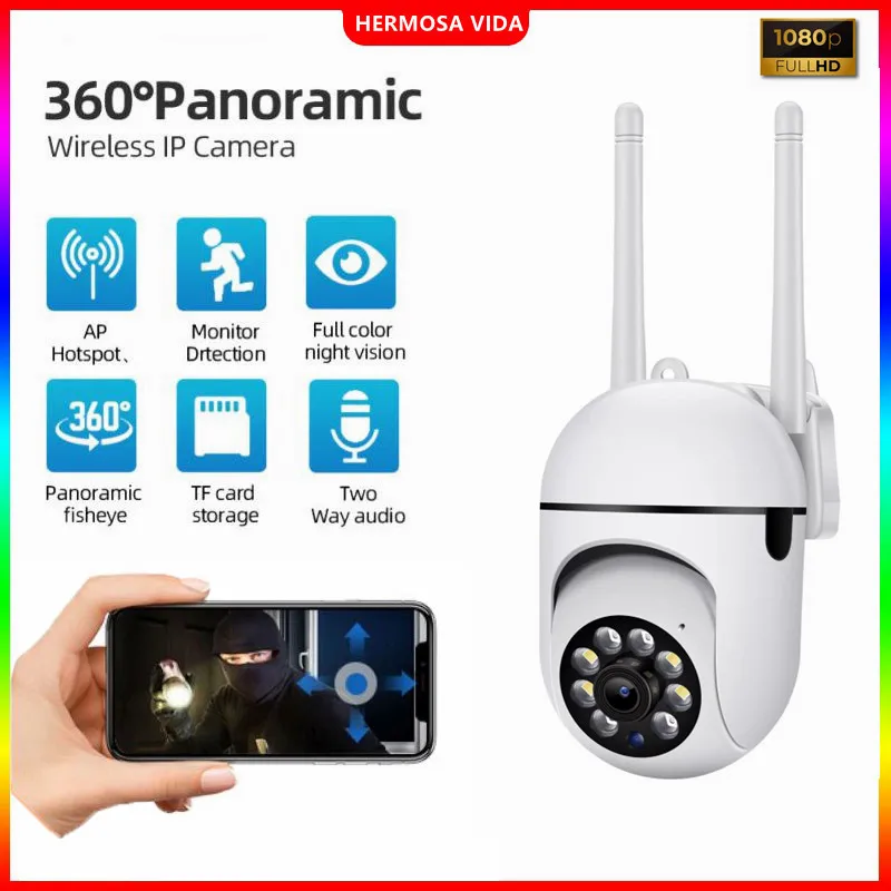 2MP IP Camera WiFi Smart Outdoor PTZ Surveillance Camera Color Night Vision Human Detection Security CCTV Waterproof Cameras
2MP IP Camera WiFi Smart Outdoor PTZ Surveillance Camera Color Night Vision Human Detection Security CCTV Waterproof Cameras