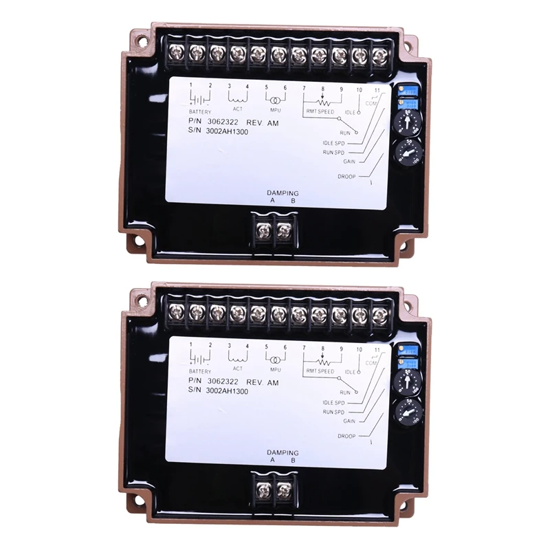 2X 3062322 Generator Speed Controller Speed Stabilizer Electric Governor Engine Control Circuit Board Module Genset Part
2X 3062322 Generator Speed Controller Speed Stabilizer Electric Governor Engine Control Circuit Board Module Genset Part