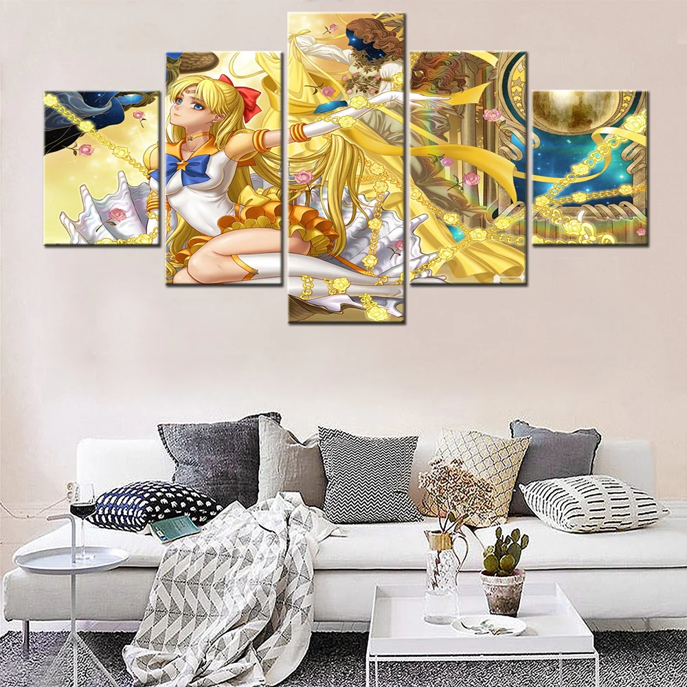 5 Pieces Canvas Wall Arts Print Modern Japan Anime Sailor Moon Decoration Picture Living Room Modular Poster Painting Home Decor
5 Pieces Canvas Wall Arts Print Modern Japan Anime Sailor Moon Decoration Picture Living Room Modular Poster Painting Home Decor