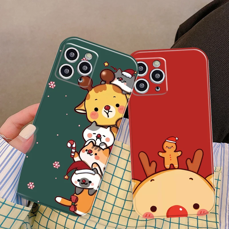 Christmas Elk Cartoon Phone Case For iPhone 11 13 Pro MAX 8 7 6 Plus 14 12 Mini X XR XS SE2 New Year Cute Lens Protective Coque
Christmas Elk Cartoon Phone Case For iPhone 11 13 Pro MAX 8 7 6 Plus 14 12 Mini X XR XS SE2 New Year Cute Lens Protective Coque
