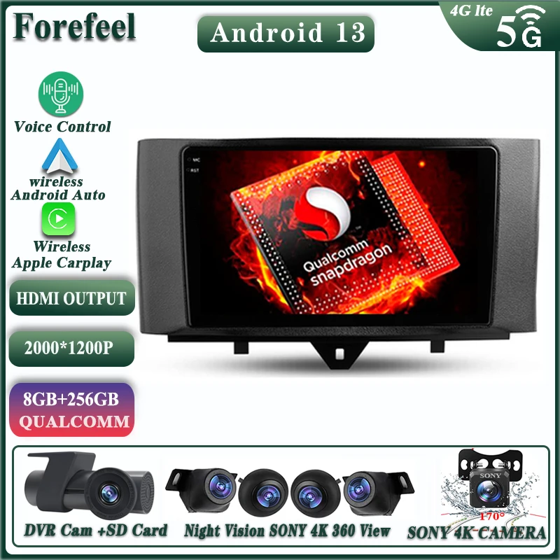Android13 Qualcomm For Mercedes Benz Smart Fortwo 2 2010-2015 Multimedia Car GPS Navigation Stereo Radio No 2din Screen Dash Cam
Android13 Qualcomm For Mercedes Benz Smart Fortwo 2 2010-2015 Multimedia Car GPS Navigation Stereo Radio No 2din Screen Dash Cam