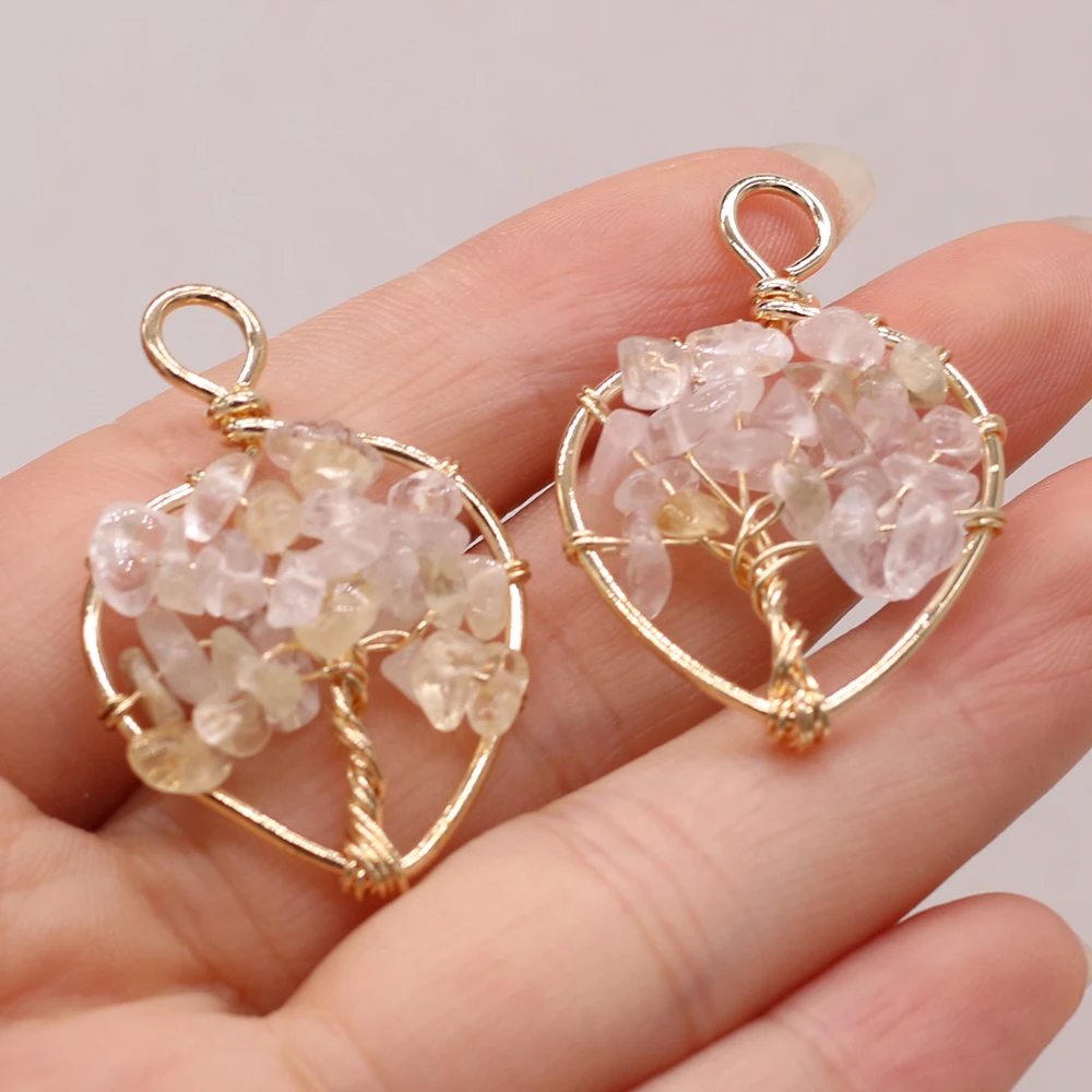 10PCS Wholesale Price Heart shaped Pendant Crystal Gravel Life Tree Weaving Pendant Jewelry Making Necklace Earring Accessories
10PCS Wholesale Price Heart shaped Pendant Crystal Gravel Life Tree Weaving Pendant Jewelry Making Necklace Earring Accessories