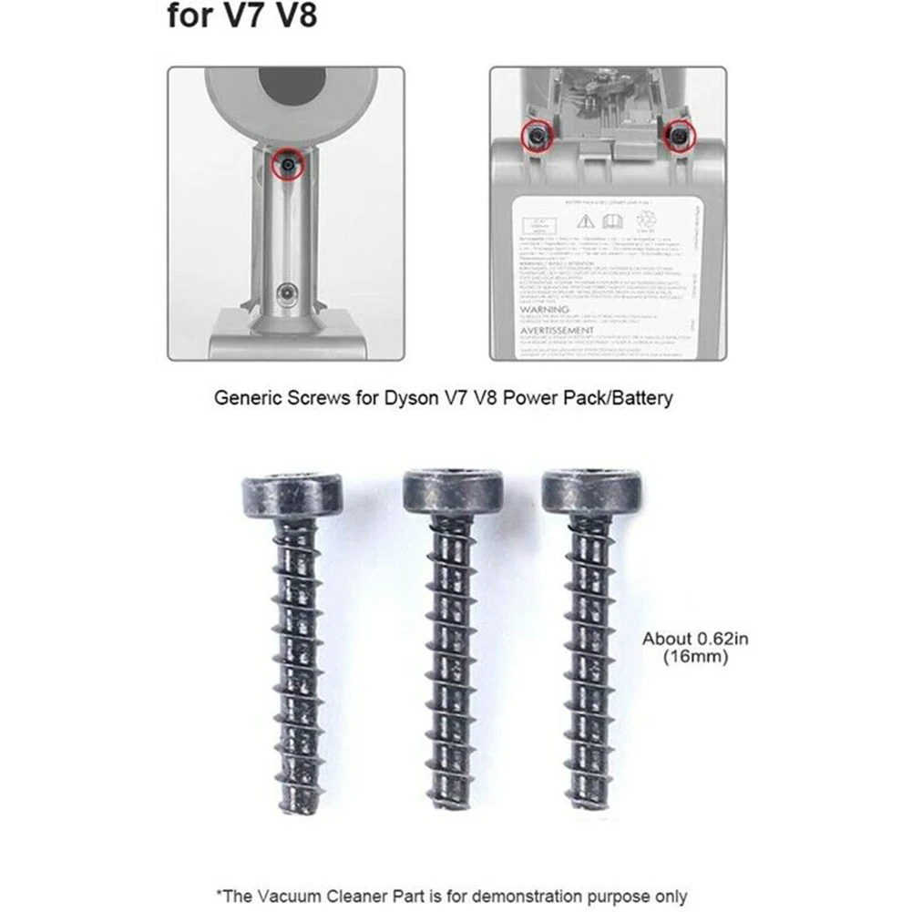 Set Of 3 Screws For For Dyson V6 V7 V8 V10 V11 Vacuum Cleaner Power Pack/Battery SV09 SV10 SV11 SV12 SV14 Accessories
Set Of 3 Screws For For Dyson V6 V7 V8 V10 V11 Vacuum Cleaner Power Pack/Battery SV09 SV10 SV11 SV12 SV14 Accessories
