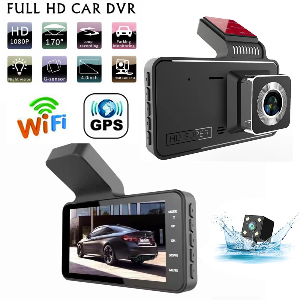 Dash Cam WiFi Full HD 1080P Car DVR Rear View Camera Car Video Recorder Night Vision Auto Dashcam Camera GPS Tracker Black Box
Dash Cam WiFi Full HD 1080P Car DVR Rear View Camera Car Video Recorder Night Vision Auto Dashcam Camera GPS Tracker Black Box
