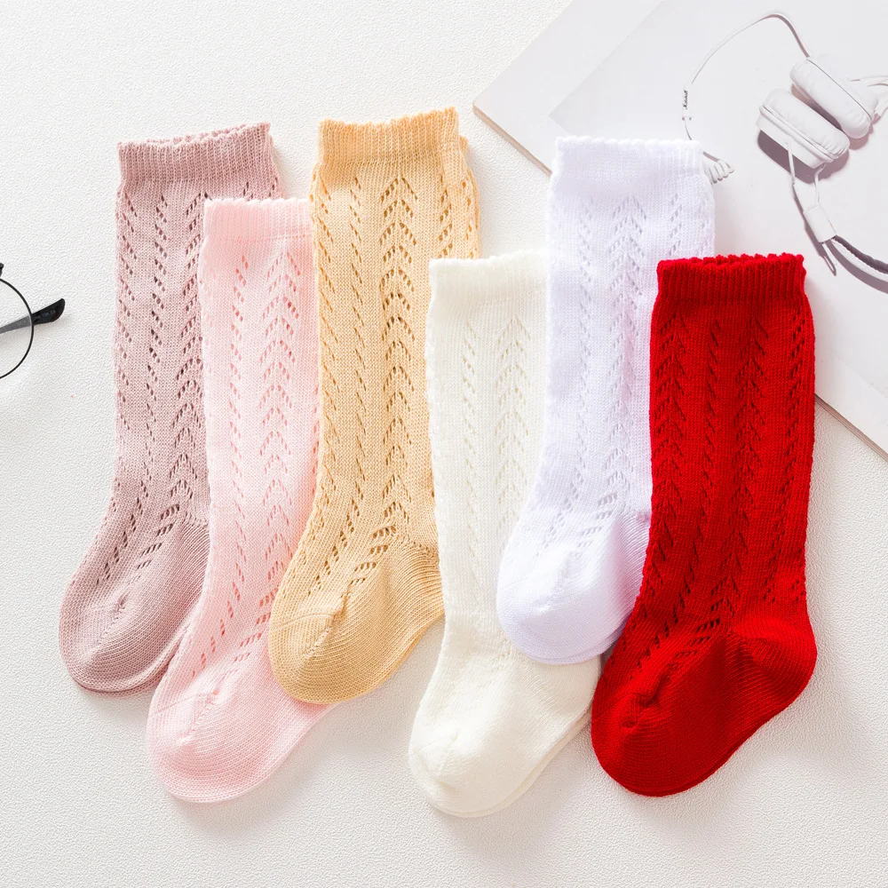 Kids Baby Girls Soft Socks Hollow Out Knee-high Socks Comfortable Toddler Solid Mesh Socks Children Spring Autumn Stockings
Kids Baby Girls Soft Socks Hollow Out Knee-high Socks Comfortable Toddler Solid Mesh Socks Children Spring Autumn Stockings