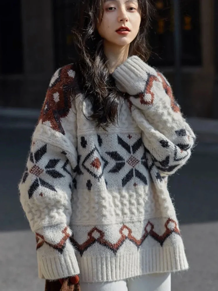 Zoki Vintage Lazy Wind Print Sweater Women Japan Retro Loose Knitted Tops Fall Winter Casual Preppy Style Harajuku Jumpers New
Zoki Vintage Lazy Wind Print Sweater Women Japan Retro Loose Knitted Tops Fall Winter Casual Preppy Style Harajuku Jumpers New