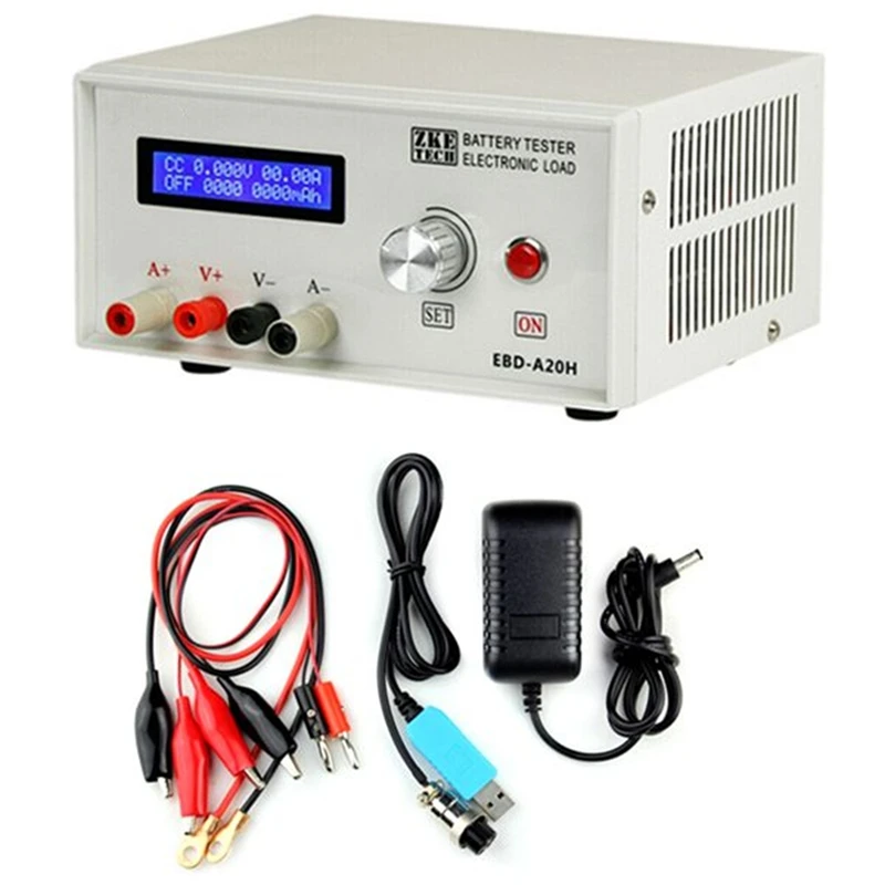 EBD-A20H Battery Tester 30V 20A 200W Multifunction Direct Current Electronic Load Discharger Support PC Online EU Plug
EBD-A20H Battery Tester 30V 20A 200W Multifunction Direct Current Electronic Load Discharger Support PC Online EU Plug