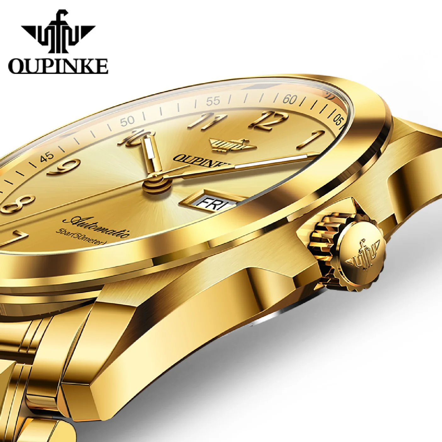 OUPINKE Watch for Men Automatic Mechanical Luxury Waterproof Sapphire Crystal Gold Day Date Original Luminous Wristwatches Gift
OUPINKE Watch for Men Automatic Mechanical Luxury Waterproof Sapphire Crystal Gold Day Date Original Luminous Wristwatches Gift