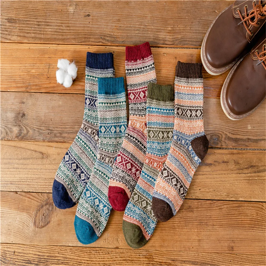 Autumn/Winter New Arrivals: Men's Premium Comfort Ethnic Style Wool Socks, Dual-Layer Warmth with Retro Rabbit Wool Design
Autumn/Winter New Arrivals: Men's Premium Comfort Ethnic Style Wool Socks, Dual-Layer Warmth with Retro Rabbit Wool Design
