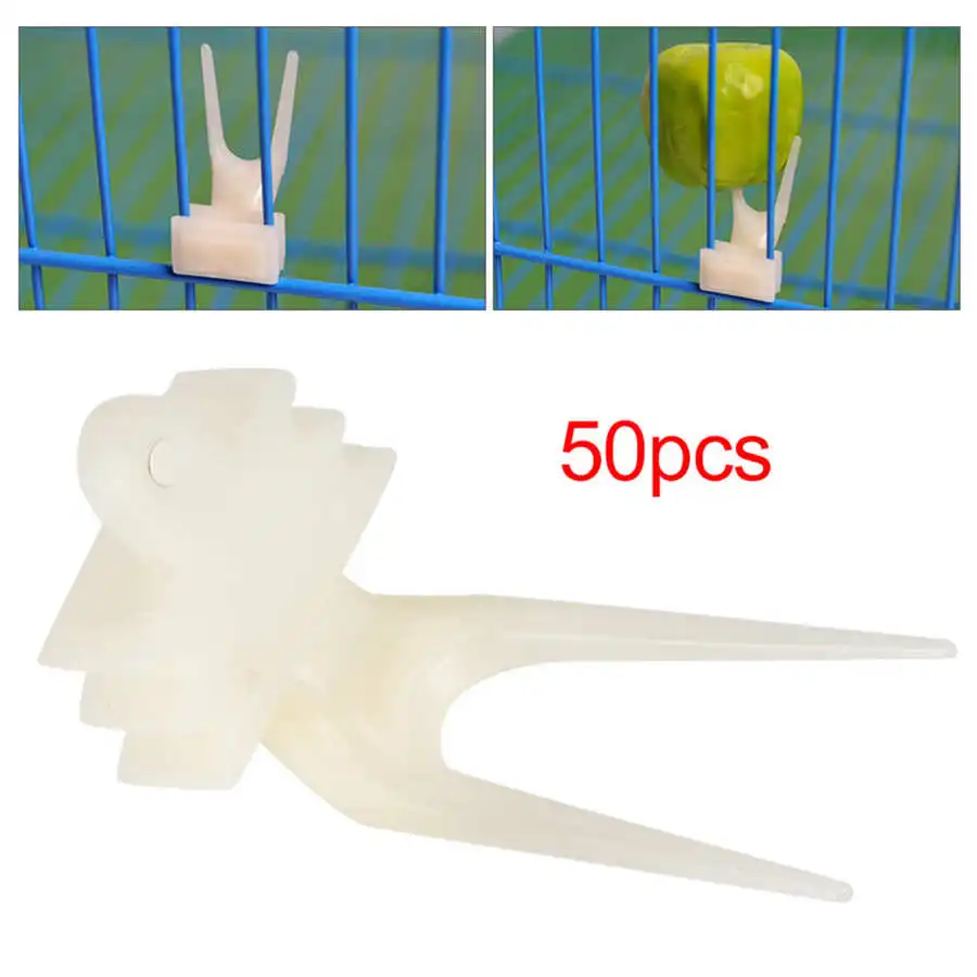50Pcs Cage Fruit Fork Bird Parrots Feeder Plastic Food Holder Feeding on Cage for Hamster Rat Convenient Feeder Vegetable Forks
50Pcs Cage Fruit Fork Bird Parrots Feeder Plastic Food Holder Feeding on Cage for Hamster Rat Convenient Feeder Vegetable Forks