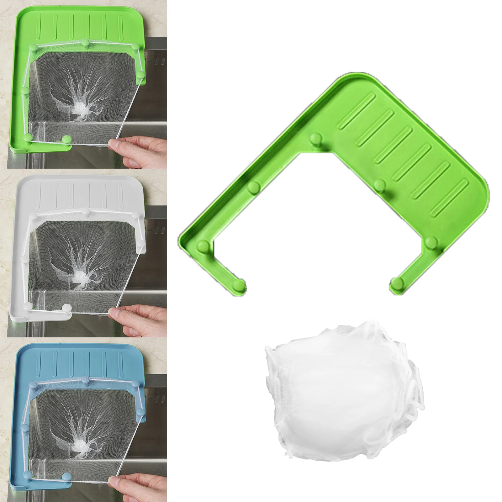 100 Pcs Tri-Holder Filter Sink Strainer Bag Leftovers Garbage Storage Rack Kitchen Hanging Fine Mesh Holder Kitchen Accessories
100 Pcs Tri-Holder Filter Sink Strainer Bag Leftovers Garbage Storage Rack Kitchen Hanging Fine Mesh Holder Kitchen Accessories