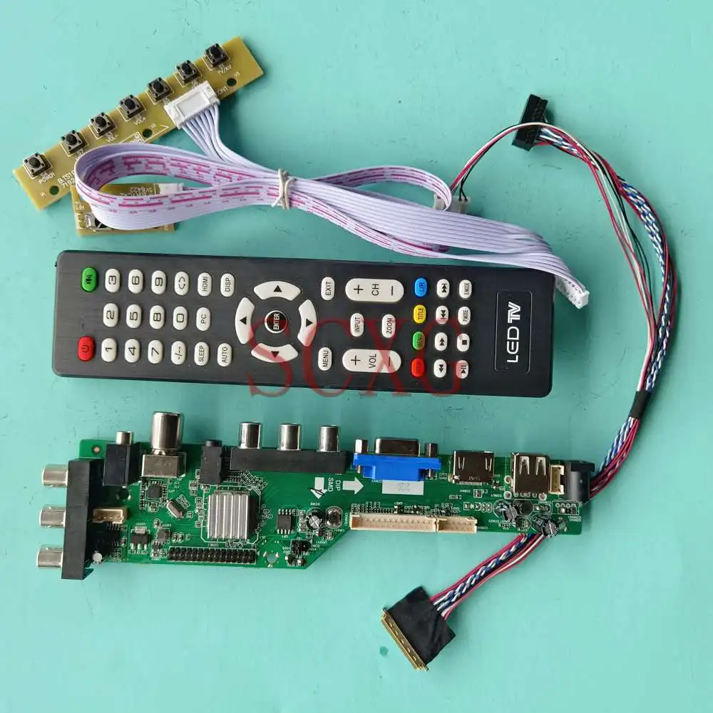 Kit Fit HSD101PFW4-A00 LCD Control Driver Board LVDS 40 Pin Monitor VGA AV USB HDMI-Compatible 10.1" Digital Signal DVB 1024 600
Kit Fit HSD101PFW4-A00 LCD Control Driver Board LVDS 40 Pin Monitor VGA AV USB HDMI-Compatible 10.1" Digital Signal DVB 1024 600