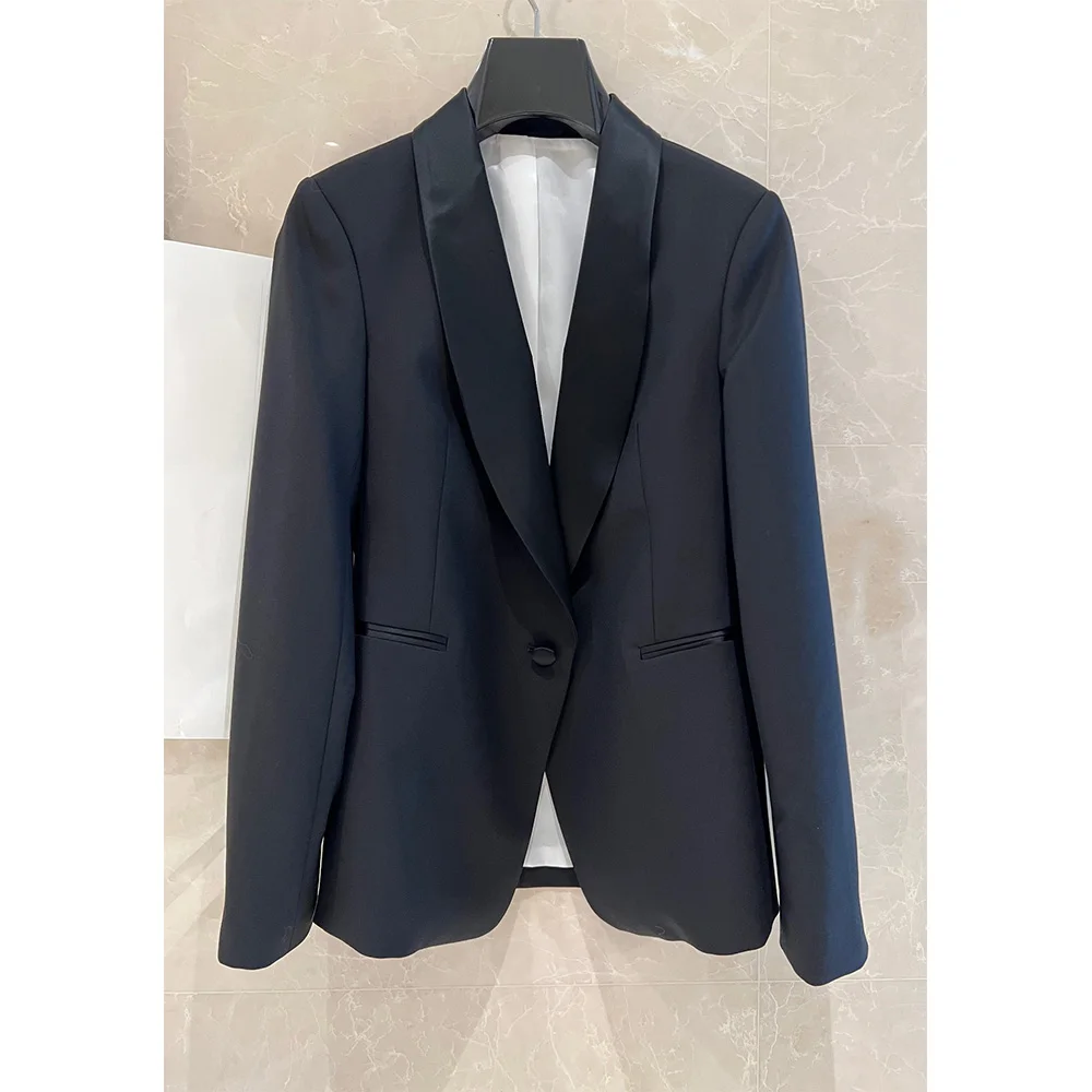 Новинка весна-осень 2023, черная Высококачественная маленькая куртка, женский короткий Тонкий Атласный брикет
Новинка весна-осень 2023, черная Высококачественная маленькая куртка, женский короткий Тонкий Атласный брикет