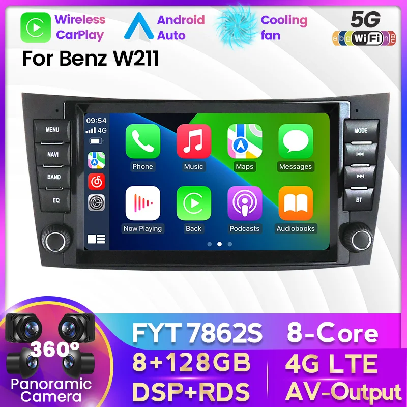 7862S Android 11 Car Radio For Mercedes Benz E-Class W219 E200 E220 E300 w211 radio android Multimedia Player GPS Carplay Auto
7862S Android 11 Car Radio For Mercedes Benz E-Class W219 E200 E220 E300 w211 radio android Multimedia Player GPS Carplay Auto