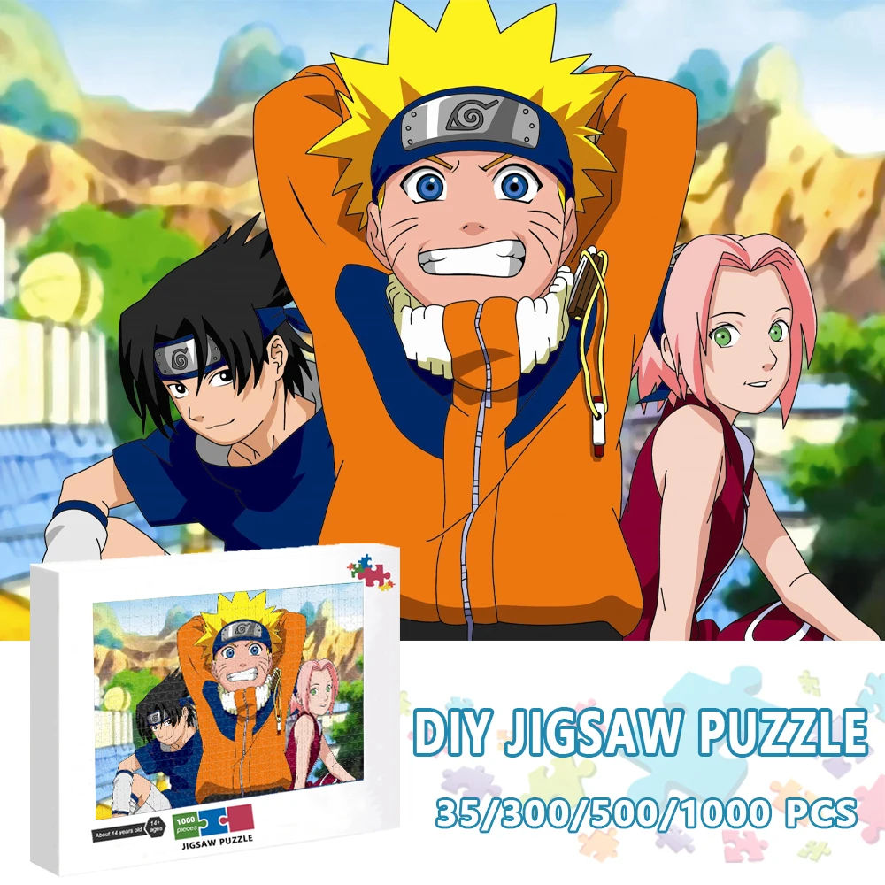 Naruto Puzzles Japanese Anime Jigsaw Puzzle for Children Sasuke Kakashi Assembling Educational Toys Games Cartoon Kids Gifts
Naruto Puzzles Japanese Anime Jigsaw Puzzle for Children Sasuke Kakashi Assembling Educational Toys Games Cartoon Kids Gifts