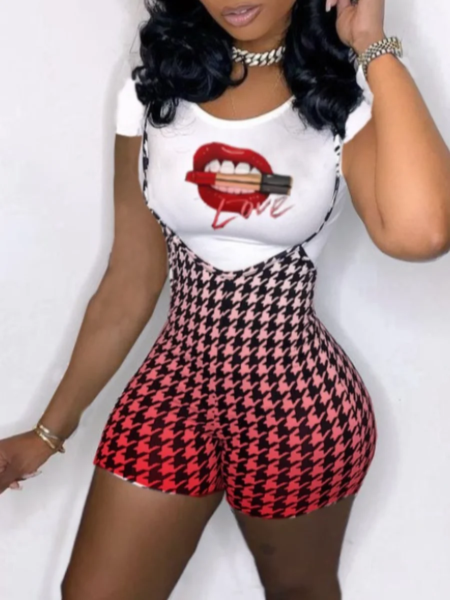 LW Gradient Overall Shorts Set Summer Women Casual T-Shirt Y2k Graphics Top Shorts Set Femme Short Sleeve Two Pieces Set
LW Gradient Overall Shorts Set Summer Women Casual T-Shirt Y2k Graphics Top Shorts Set Femme Short Sleeve Two Pieces Set