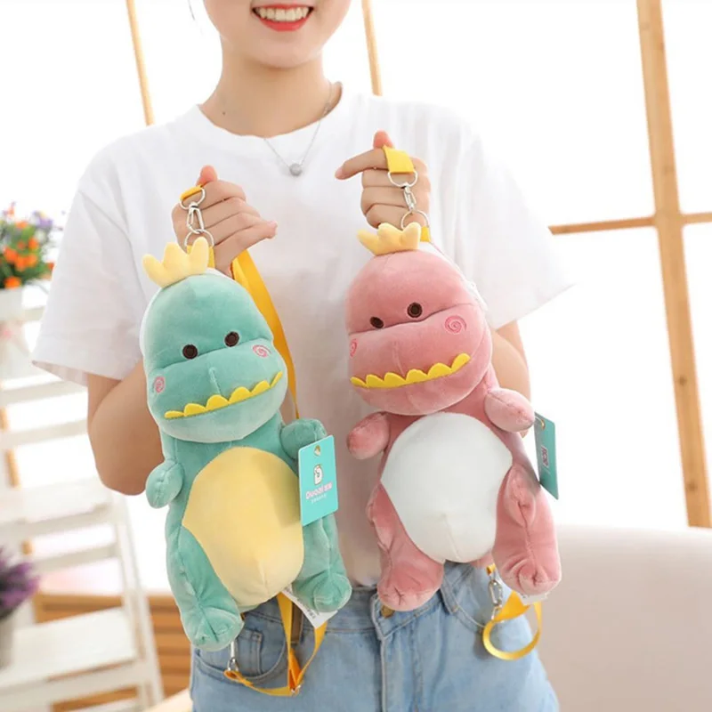 1PCS Super Soft Lovely Dinosaur Key Chian Stuffed Animal Dino Back Pack Tyrannosaurus Rex Shoulder Bag for Kids Baby
1PCS Super Soft Lovely Dinosaur Key Chian Stuffed Animal Dino Back Pack Tyrannosaurus Rex Shoulder Bag for Kids Baby