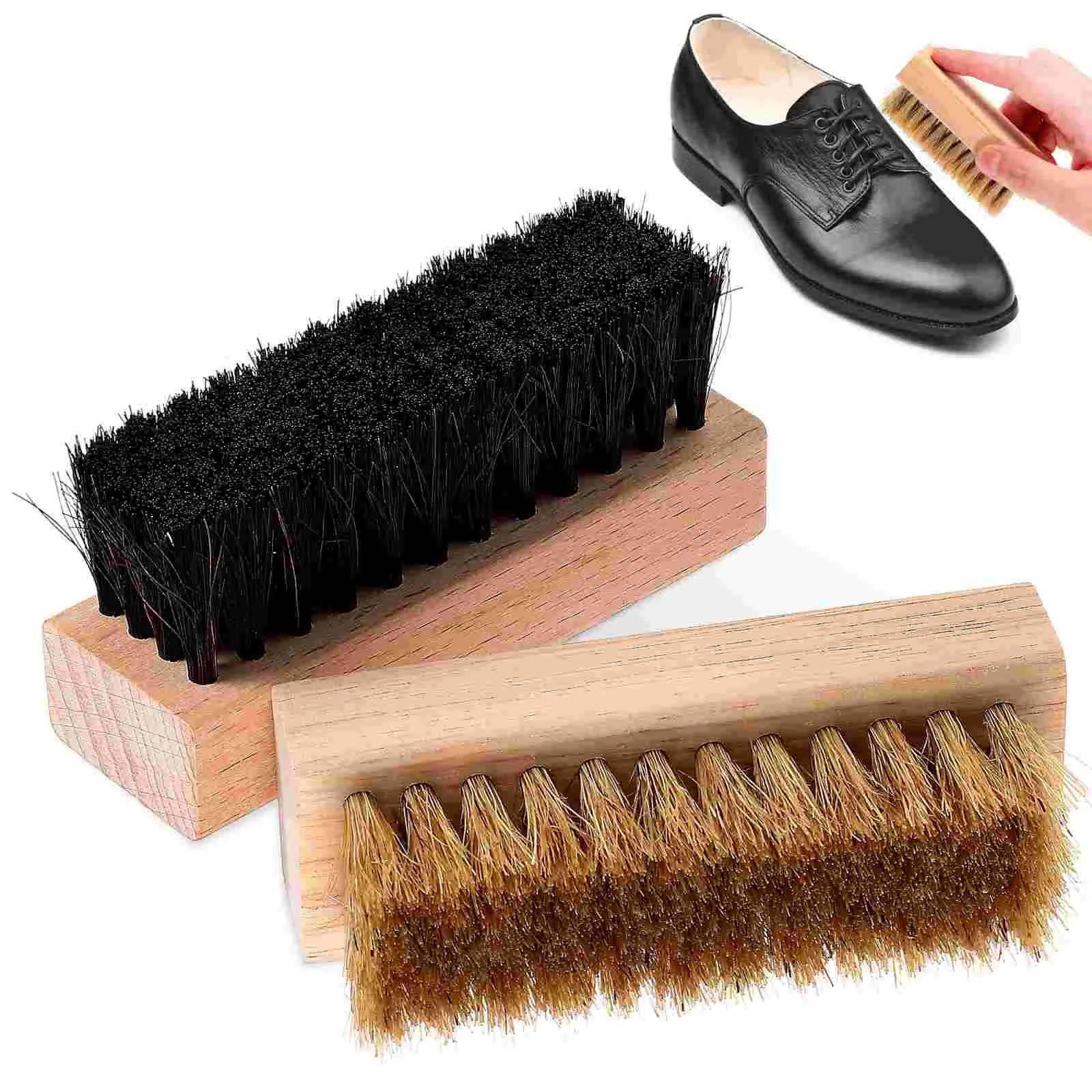 2 Pcs Shoe Brushes Premium Bristles Comfortable Grip Cleaning Brushes with Buffing Cloth for Shoes Boots
2 Pcs Shoe Brushes Premium Bristles Comfortable Grip Cleaning Brushes with Buffing Cloth for Shoes Boots