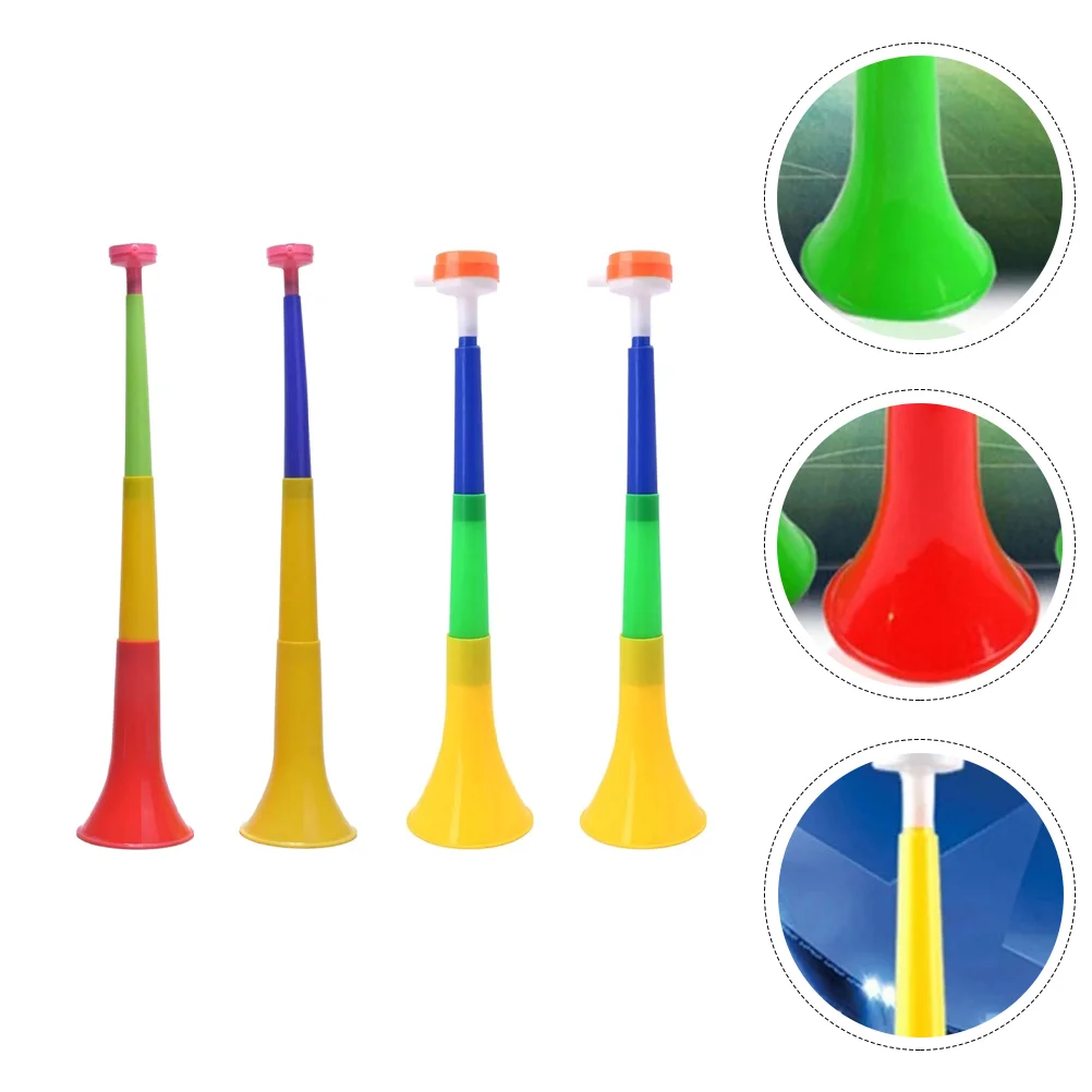 4Pcs 2022 Stadium Horn Plastic Cheering Trumpet Instrument Toy Blowing Toys Party Noise Makers for Party Favors Gift ( )
4Pcs 2022 Stadium Horn Plastic Cheering Trumpet Instrument Toy Blowing Toys Party Noise Makers for Party Favors Gift ( )