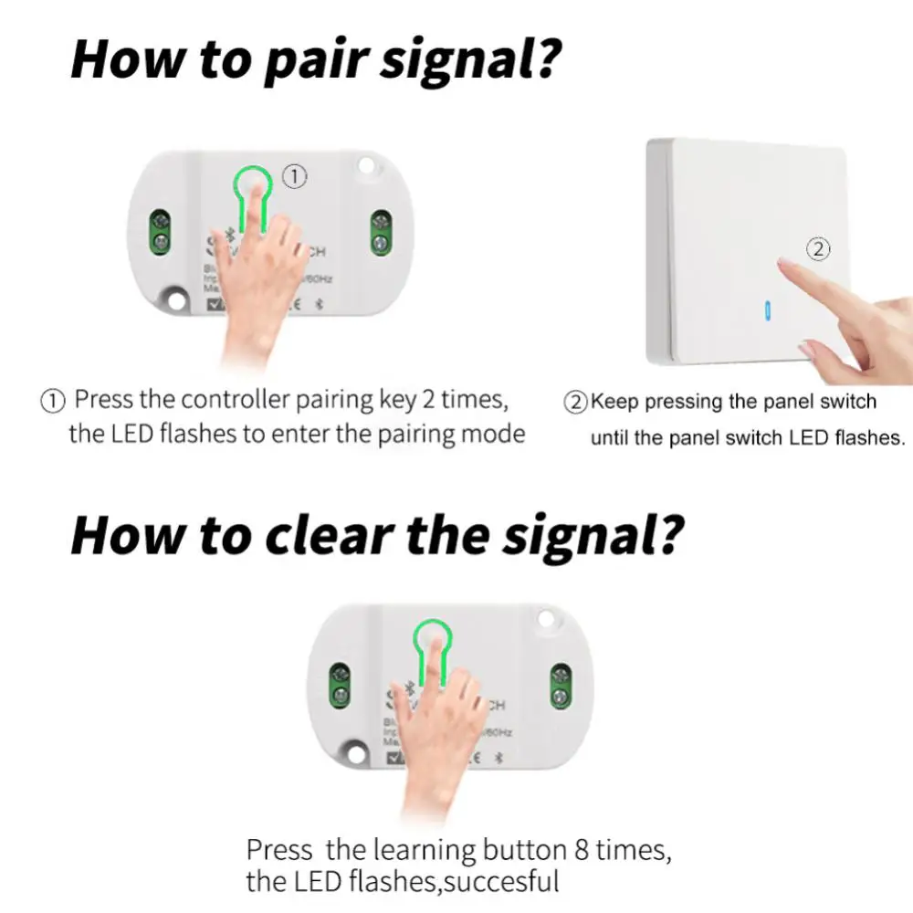 Bluetooth Relay Switches Module Free Stickers 86 Push Button Panel 1/2/3 Gamg 10a Light Wall Switch Smart Home Automation
Bluetooth Relay Switches Module Free Stickers 86 Push Button Panel 1/2/3 Gamg 10a Light Wall Switch Smart Home Automation