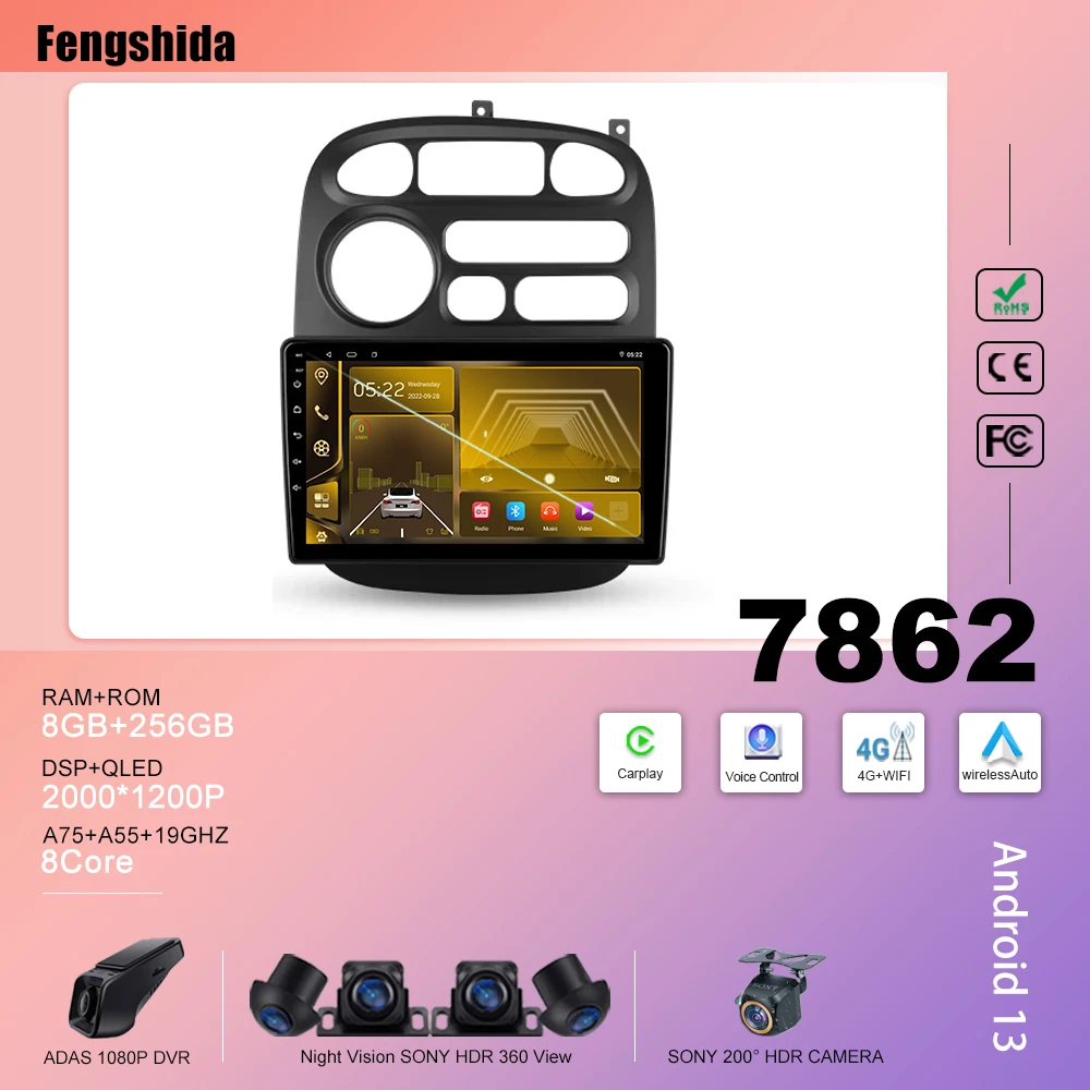 Car Radio For Hyundai H1 A1 1997 - 2007 GPS Navigation Stereo Head Unit Intelligent System 8 Core Bluetooth Mirror Link DSP Wifi
Car Radio For Hyundai H1 A1 1997 - 2007 GPS Navigation Stereo Head Unit Intelligent System 8 Core Bluetooth Mirror Link DSP Wifi