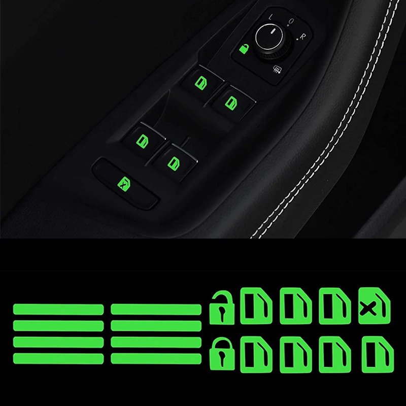 18Pcs/Set Luminous Car Door Window Lift Button Sticker Car Accessories Styling tools Car Interior Decoration Parts 3 Colors
18Pcs/Set Luminous Car Door Window Lift Button Sticker Car Accessories Styling tools Car Interior Decoration Parts 3 Colors