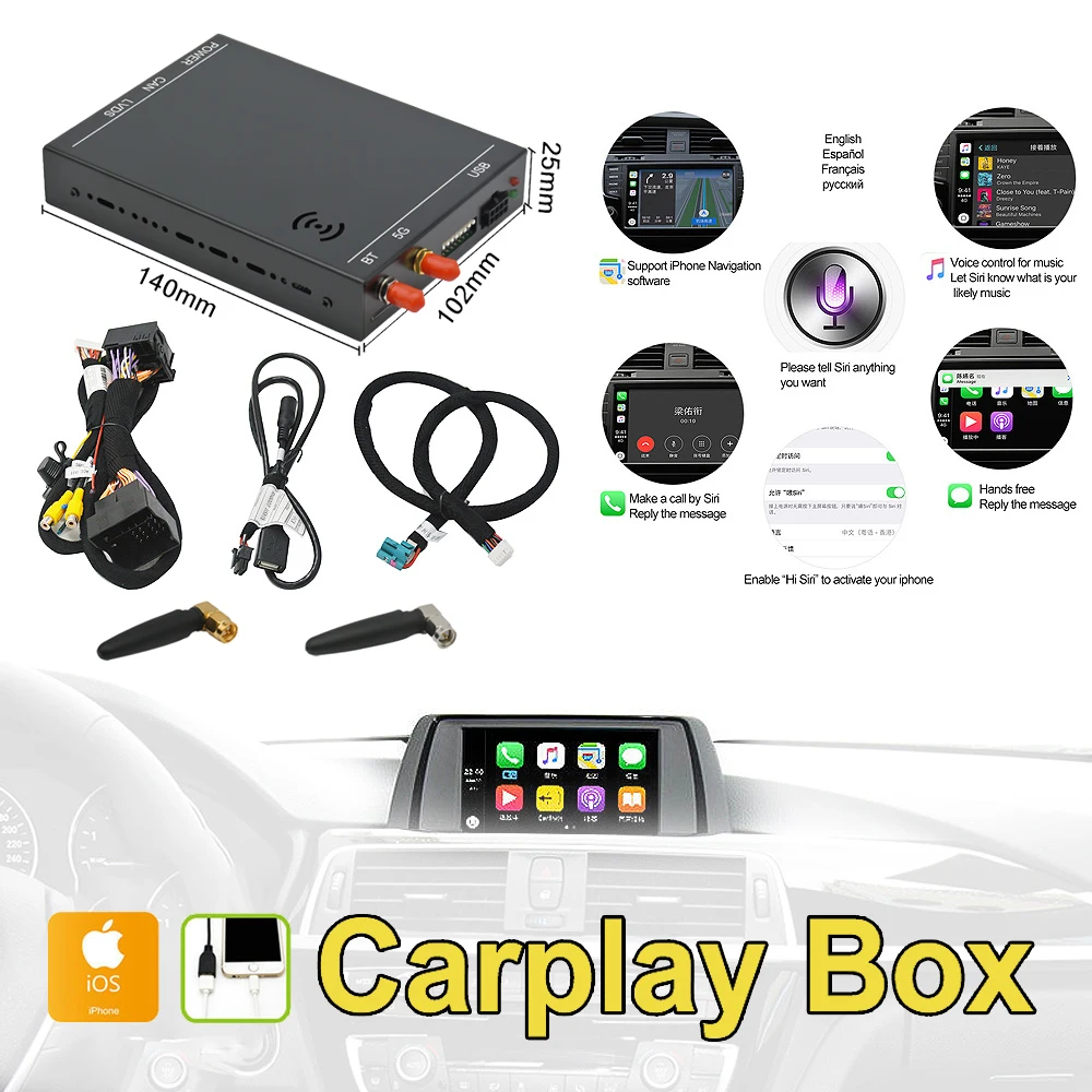 OEM Screen Upgrade Decoder Box MuItimedia Interface CarPlay Android Auto Retrofit Kit for VW MIB1/ MIB2 Platform Golf 7 Tiguan
OEM Screen Upgrade Decoder Box MuItimedia Interface CarPlay Android Auto Retrofit Kit for VW MIB1/ MIB2 Platform Golf 7 Tiguan