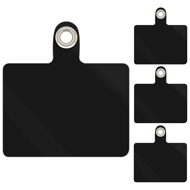 

Упаковка из 100 штук универсального прочного металлического кольца из ПВХ, совместимого с большинством чехлов для смартфонов (черный)