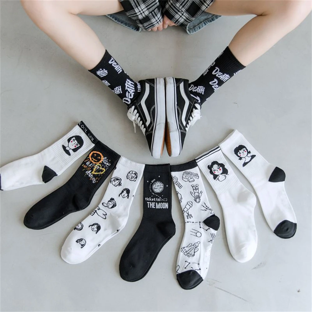 New Women's Japan South Korea Funny Black White Cartoon Sports Socks Cotton Cute Harajuku Girl Space Astronaut Socks Dropship
New Women's Japan South Korea Funny Black White Cartoon Sports Socks Cotton Cute Harajuku Girl Space Astronaut Socks Dropship