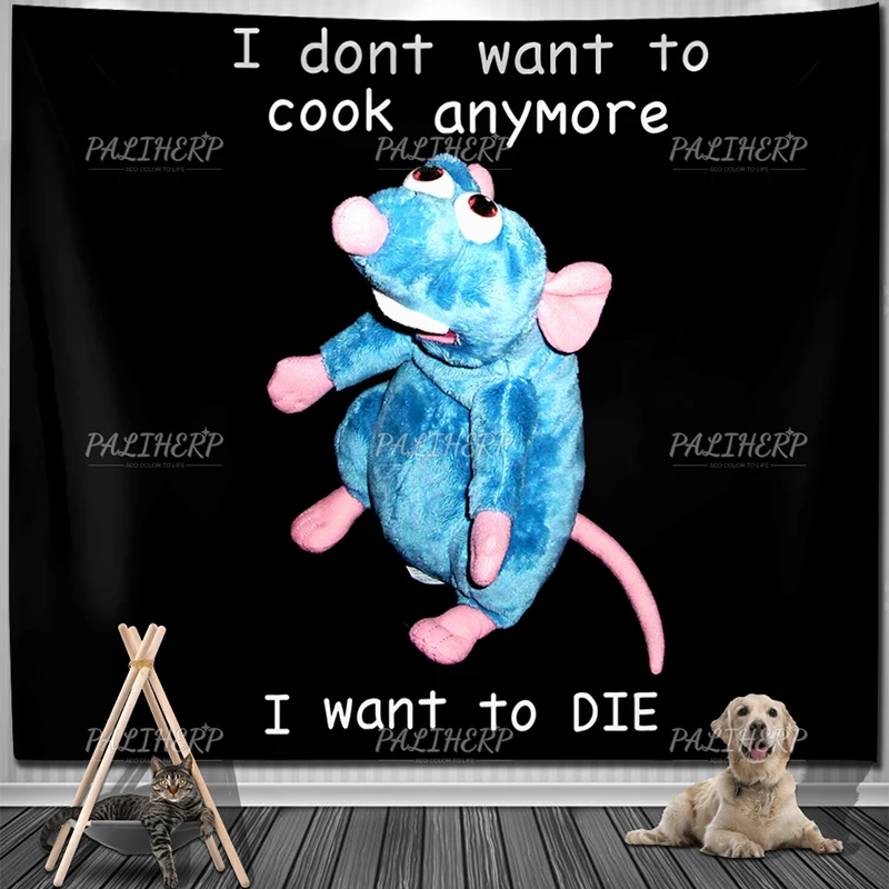 Meme I Dont Want To Cook Anymore Funny Tapestry Anime Pattern Wall Hanging Fabric Cloth Room Decoration Aesthetic Decor Blanket
Meme I Dont Want To Cook Anymore Funny Tapestry Anime Pattern Wall Hanging Fabric Cloth Room Decoration Aesthetic Decor Blanket