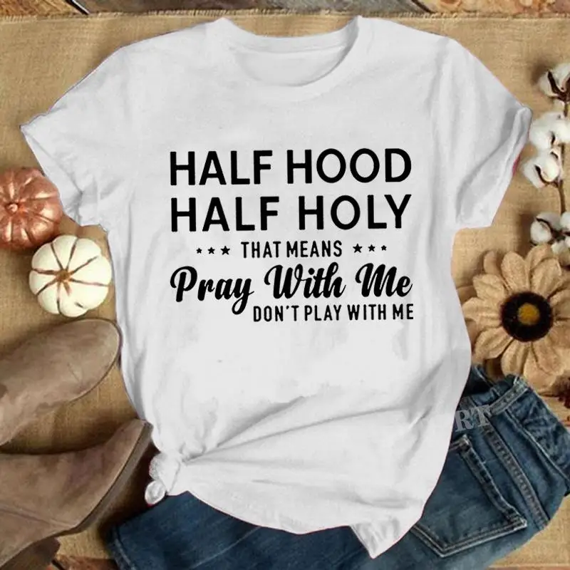 Women and Ladies Funny Saying Printed Short Sleeved T-shirts Summer Shirts Crew Neck Solid Color Tees Tops Bottming Shirts
Women and Ladies Funny Saying Printed Short Sleeved T-shirts Summer Shirts Crew Neck Solid Color Tees Tops Bottming Shirts