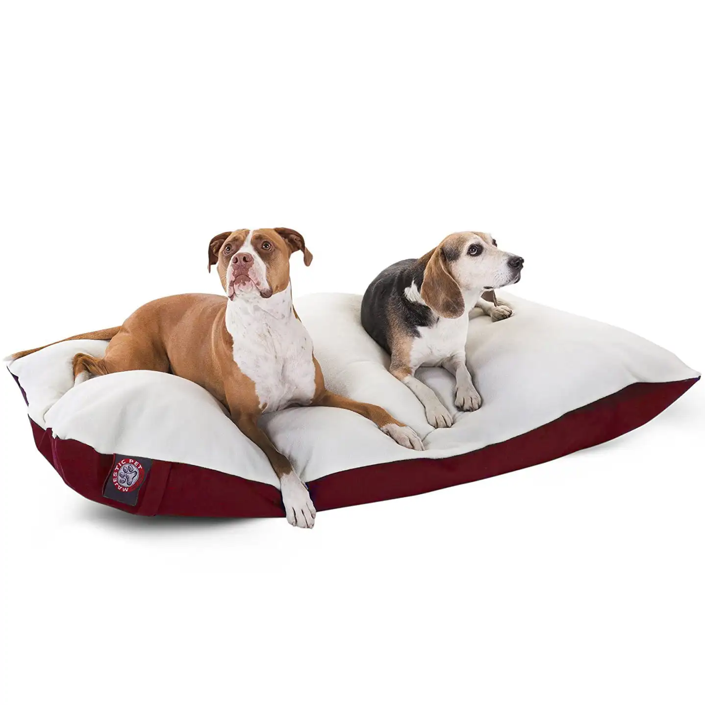 HMTX | Poly/Cotton Rectangular Pillow Pet Bed For Dogs, Removable Cover, Burgundy, Large
HMTX | Poly/Cotton Rectangular Pillow Pet Bed For Dogs, Removable Cover, Burgundy, Large