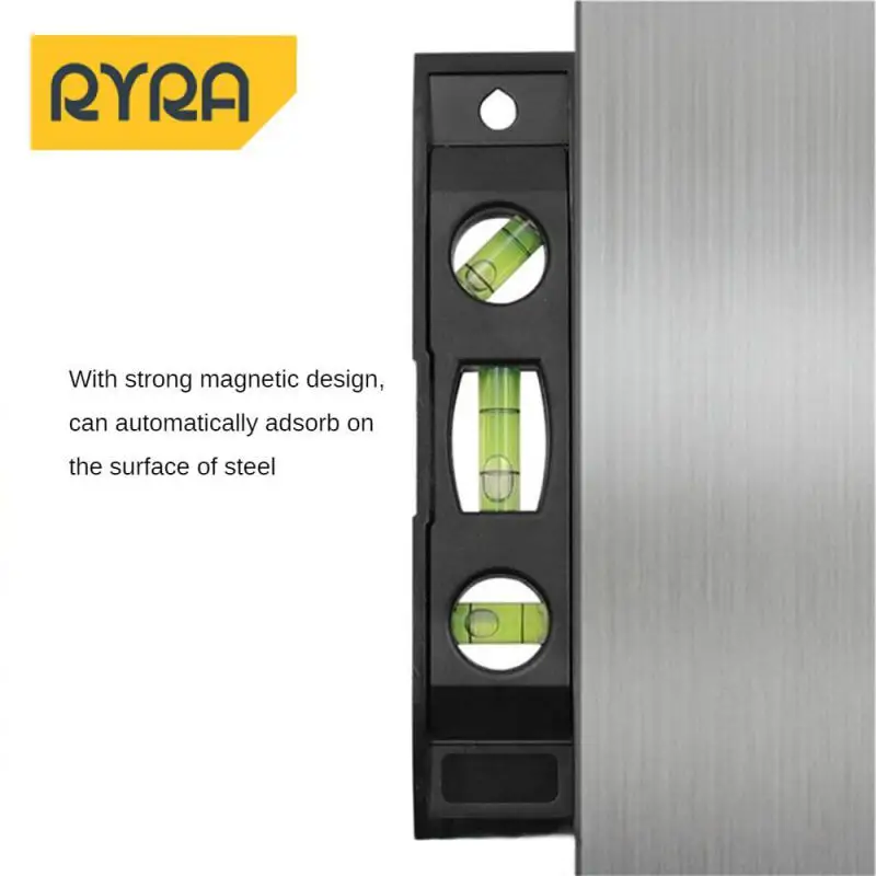 Horizontal Ruler 3 Bubble Spirit Level Magnetic ABS Shell Mini Pocket Portable Spirit Level Tool Measure Tool Machinery Leveller
Horizontal Ruler 3 Bubble Spirit Level Magnetic ABS Shell Mini Pocket Portable Spirit Level Tool Measure Tool Machinery Leveller