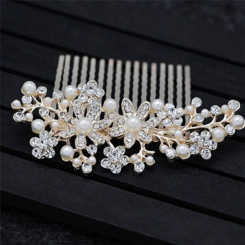 Elegant Wedding Crystal Rhinestones Pearls Hair Combs For Bride Women Hairpins Bridal Headpiece Hair Accessories
Elegant Wedding Crystal Rhinestones Pearls Hair Combs For Bride Women Hairpins Bridal Headpiece Hair Accessories
