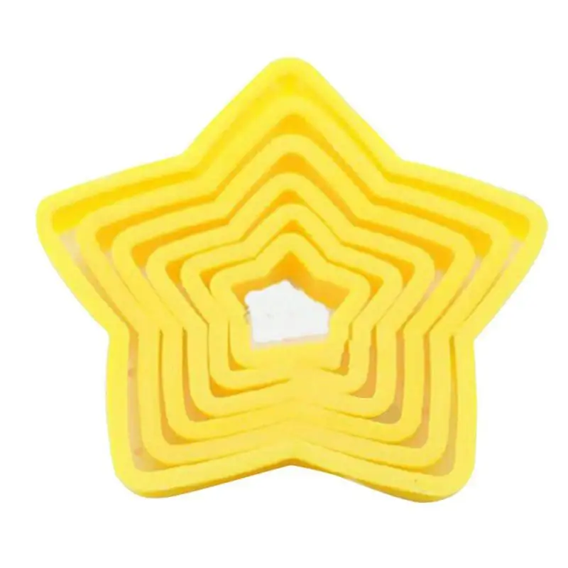 

6pcs/set Cookies Cutter Frame Fondant Biscuits Cake Mould DIY Star Molds Cookie Maker Cake Decorating Tool Kitchen Accessories