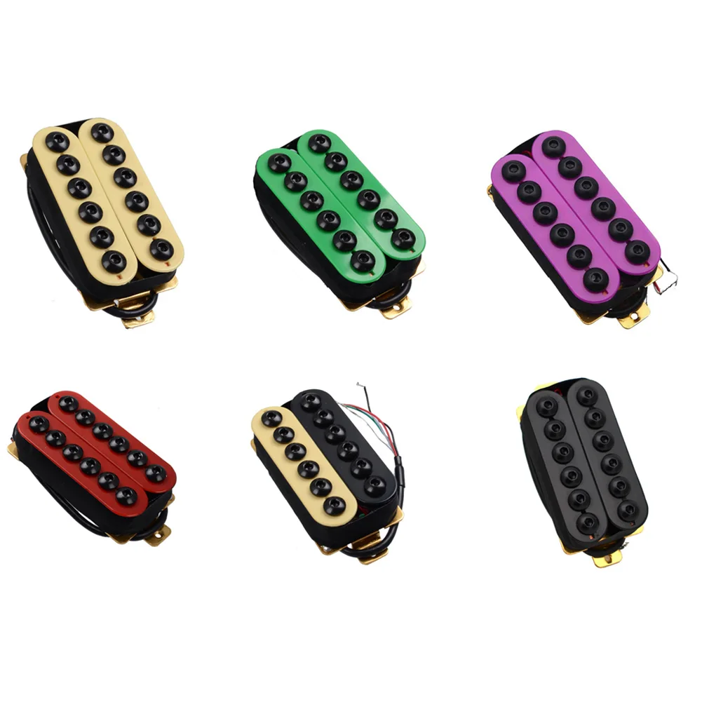Electric Guitar Humbucking Pickup Adjustable Double Coil Electric Guitar Humbucker Bridge Neck Pickups With Screws & Springs
Electric Guitar Humbucking Pickup Adjustable Double Coil Electric Guitar Humbucker Bridge Neck Pickups With Screws & Springs