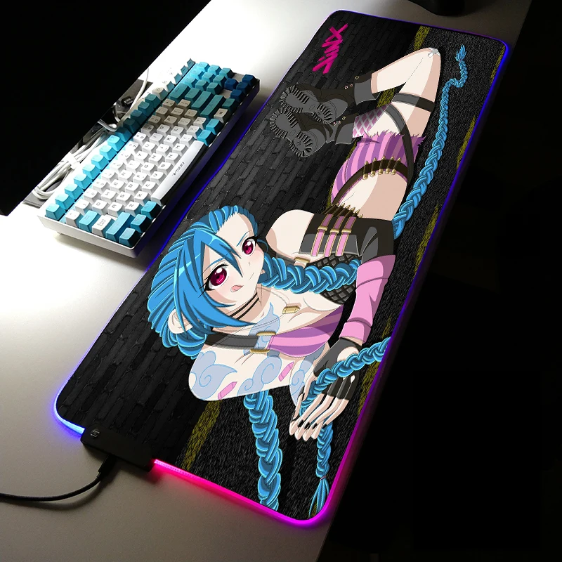Arcane Jinx Аниме Коврик для мыши LOL Runaway Loli RGB большой коврик для мыши со светодиодный Ной подсветкой декоративный Настольный коврик для мыши
Arcane Jinx Аниме Коврик для мыши LOL Runaway Loli RGB большой коврик для мыши со светодиодный Ной подсветкой декоративный Настольный коврик для мыши
