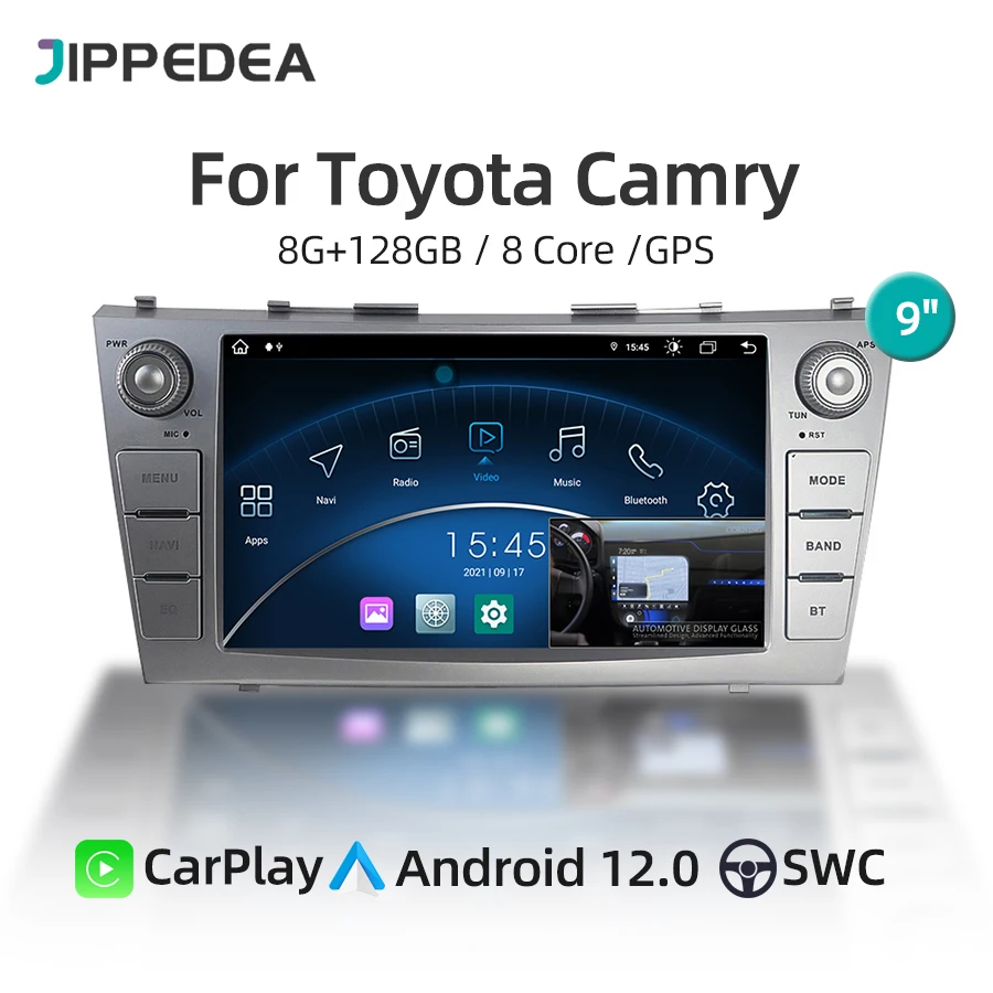 Car Radio For Toyota Camry 2007-2012 Carplay Android 12.0 9" IPS RDS Car Multimedia Player Stereo Navigation GPS WiFi Bluetooth
Car Radio For Toyota Camry 2007-2012 Carplay Android 12.0 9" IPS RDS Car Multimedia Player Stereo Navigation GPS WiFi Bluetooth