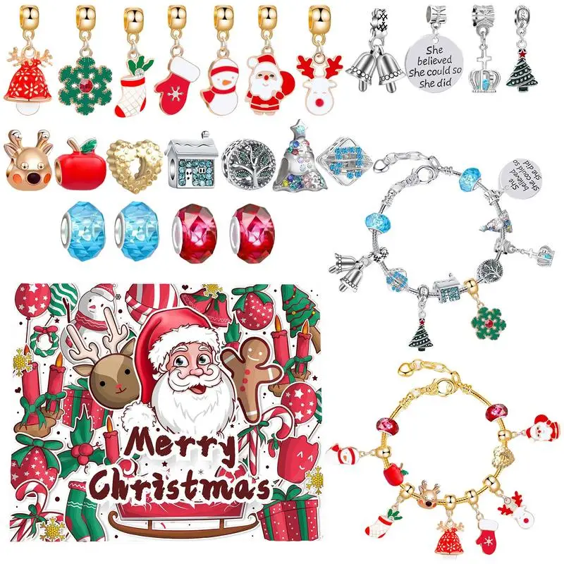 Christmas Bracelet Kit 24 Days Christmas Countdown Calendar DIY Charm Bracelets Kits Charm Bracelet Making Kit For 24 Days
Christmas Bracelet Kit 24 Days Christmas Countdown Calendar DIY Charm Bracelets Kits Charm Bracelet Making Kit For 24 Days