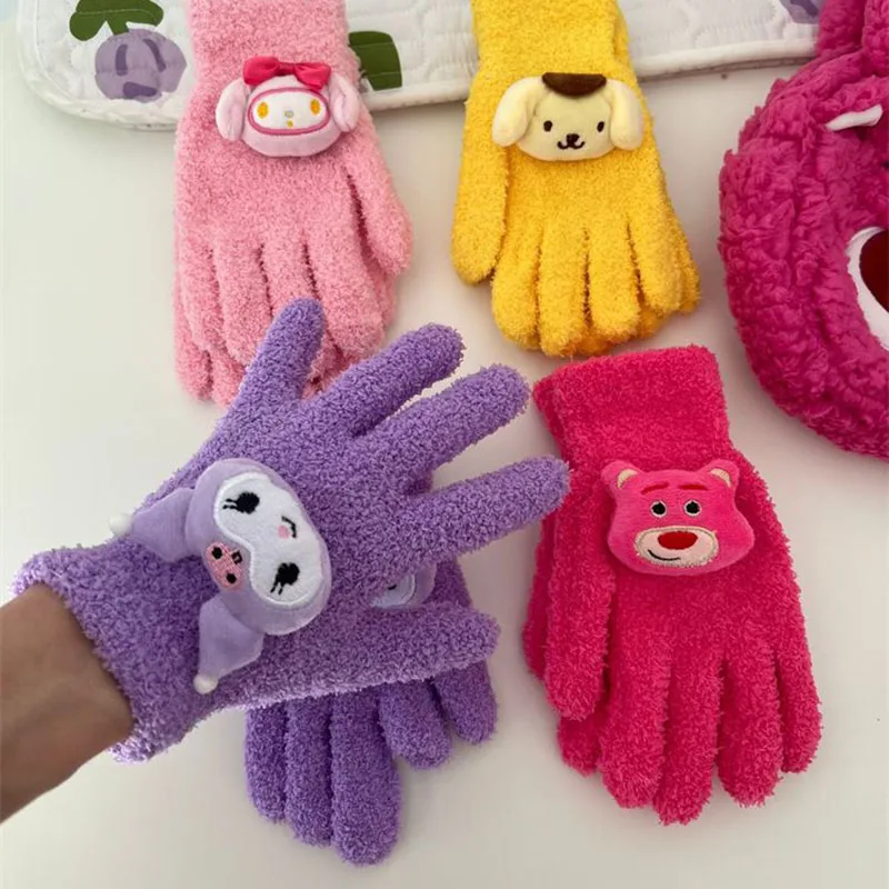 Kawaii Sanrios Women's Gloves Cartoon Cute Girl Heart Kuromi Mymelody Winter Thickened Warm Lovers Gloves Cartoon Plush Toy Gift
Kawaii Sanrios Women's Gloves Cartoon Cute Girl Heart Kuromi Mymelody Winter Thickened Warm Lovers Gloves Cartoon Plush Toy Gift