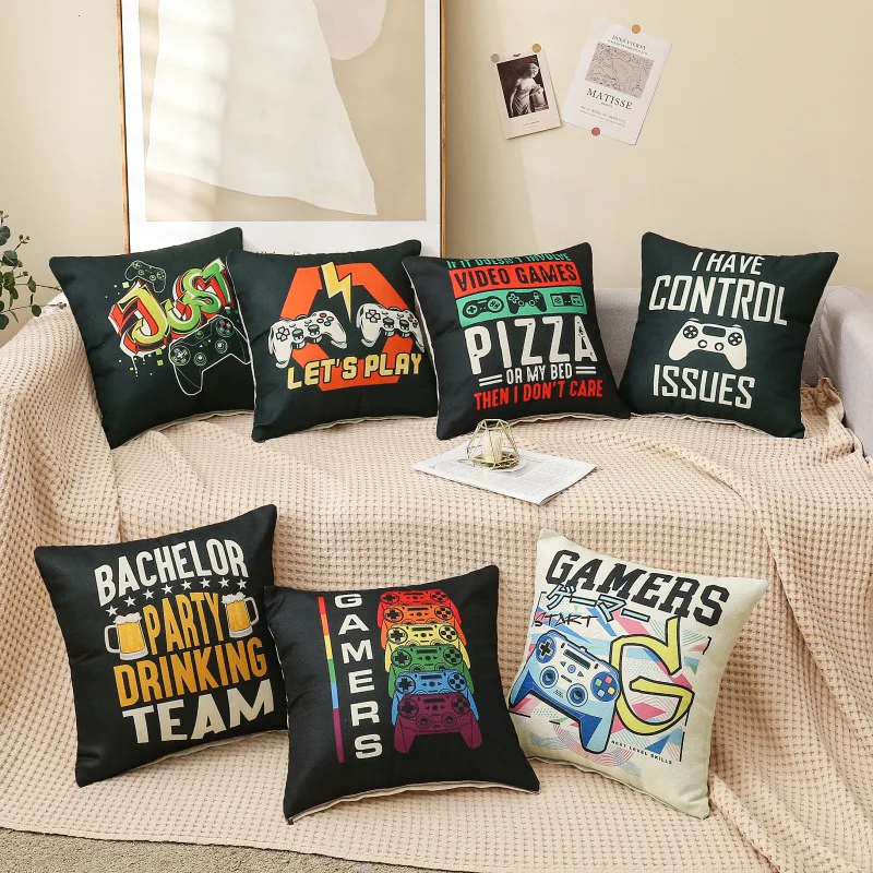 Game Lovers Pillowcase Game Room Decorative Cotton Linen Throw Pillow Cover Bed Sofa Boy Man Gift Interior for Home Decor 45x45
Game Lovers Pillowcase Game Room Decorative Cotton Linen Throw Pillow Cover Bed Sofa Boy Man Gift Interior for Home Decor 45x45