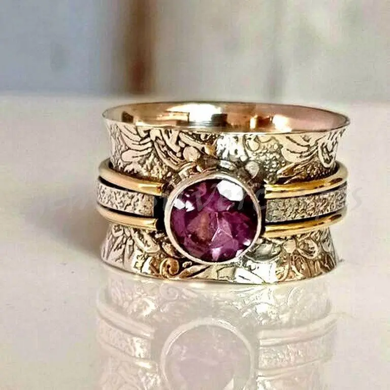 2023 Purple Ancient Gold Pattern Ring European and American Fashion Temperament Personality Ring To Attend The Banquet Jewelry
2023 Purple Ancient Gold Pattern Ring European and American Fashion Temperament Personality Ring To Attend The Banquet Jewelry