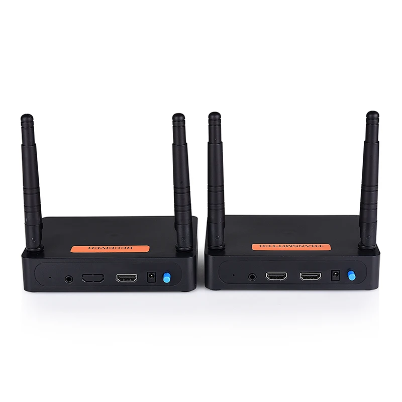 2.4 5G 1x2 or more 60m 100m 200m 656ft loop 1080p Splitter WiFi Wireless HDMII Transmitter and Receiver Wireless HDMII Extender
2.4 5G 1x2 or more 60m 100m 200m 656ft loop 1080p Splitter WiFi Wireless HDMII Transmitter and Receiver Wireless HDMII Extender