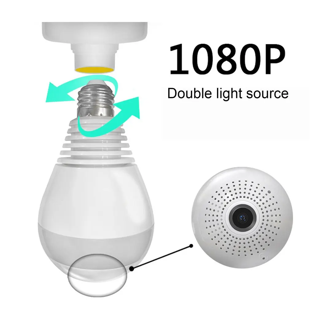 Hot 200W 2.4GHz Wi-Fi Camera Light Bulb 1080P 360 Degree Panoramic Wifi IP Camera Light Bulb Home Security Lamp Cam Vision
Hot 200W 2.4GHz Wi-Fi Camera Light Bulb 1080P 360 Degree Panoramic Wifi IP Camera Light Bulb Home Security Lamp Cam Vision