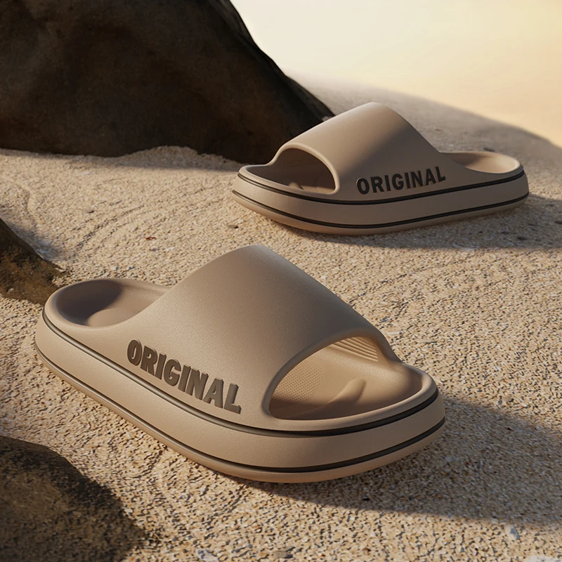 Men Trend New Summer Slippers EVA Soft Bottom Cloud Slides Light Beach Shoes Male Suitable Indoor and Outside Men Slippers
Men Trend New Summer Slippers EVA Soft Bottom Cloud Slides Light Beach Shoes Male Suitable Indoor and Outside Men Slippers