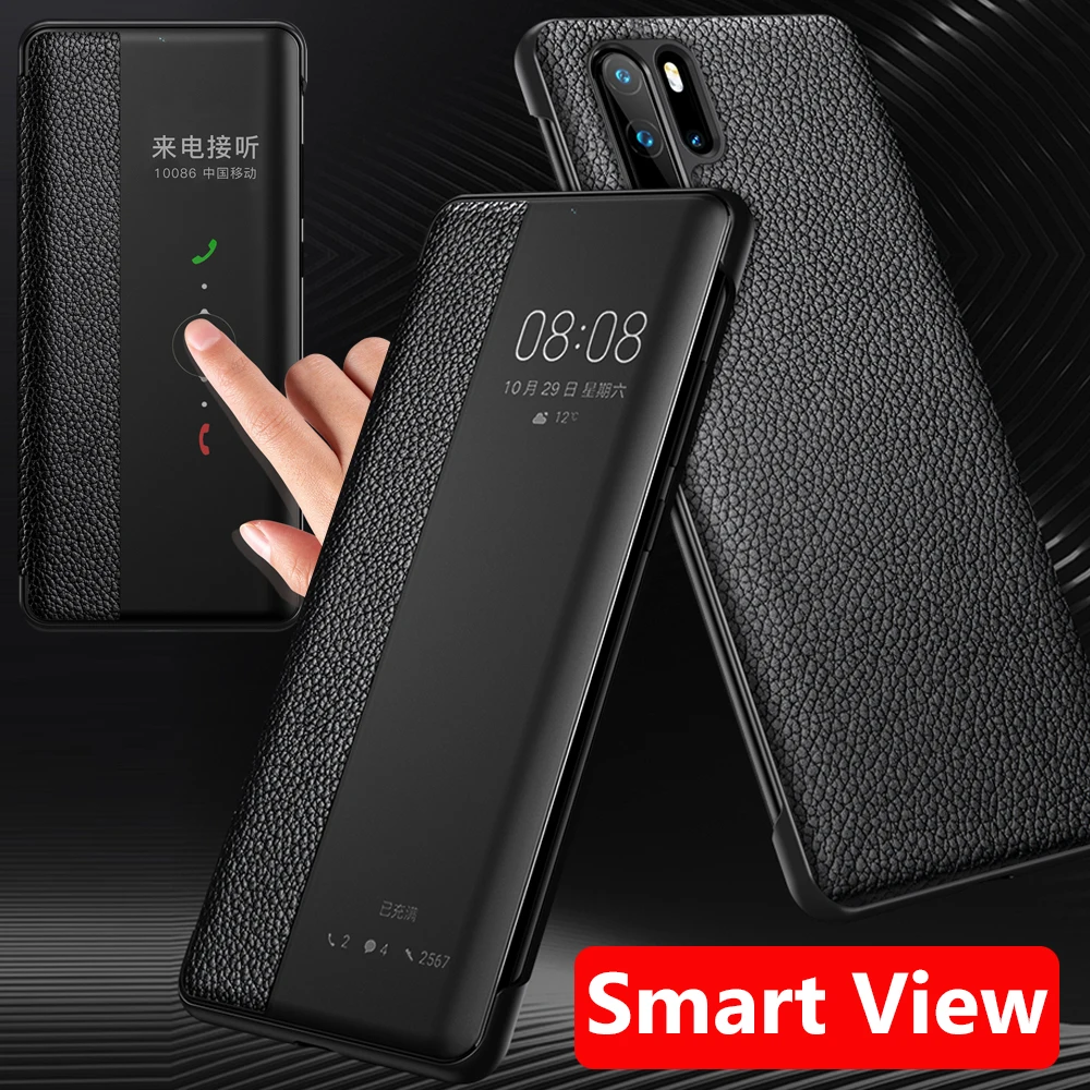 Genuine Leather Flip Cover For Huawei P50 Pro P30 P20 Pro P40 Case Luxury Original Smart Touch View Wake Sleep Up Protection
Genuine Leather Flip Cover For Huawei P50 Pro P30 P20 Pro P40 Case Luxury Original Smart Touch View Wake Sleep Up Protection