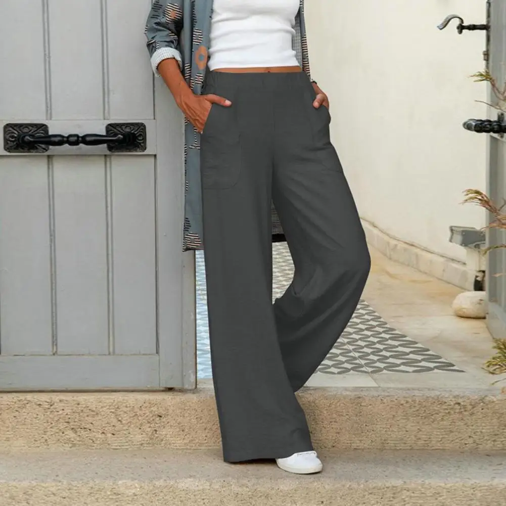 Women Pants Solid Color Loose Wide Leg Deep Crotch Lady Trousers Warm Elastic Waist Full Length Lady Sweatpants For Daily Wear
Women Pants Solid Color Loose Wide Leg Deep Crotch Lady Trousers Warm Elastic Waist Full Length Lady Sweatpants For Daily Wear